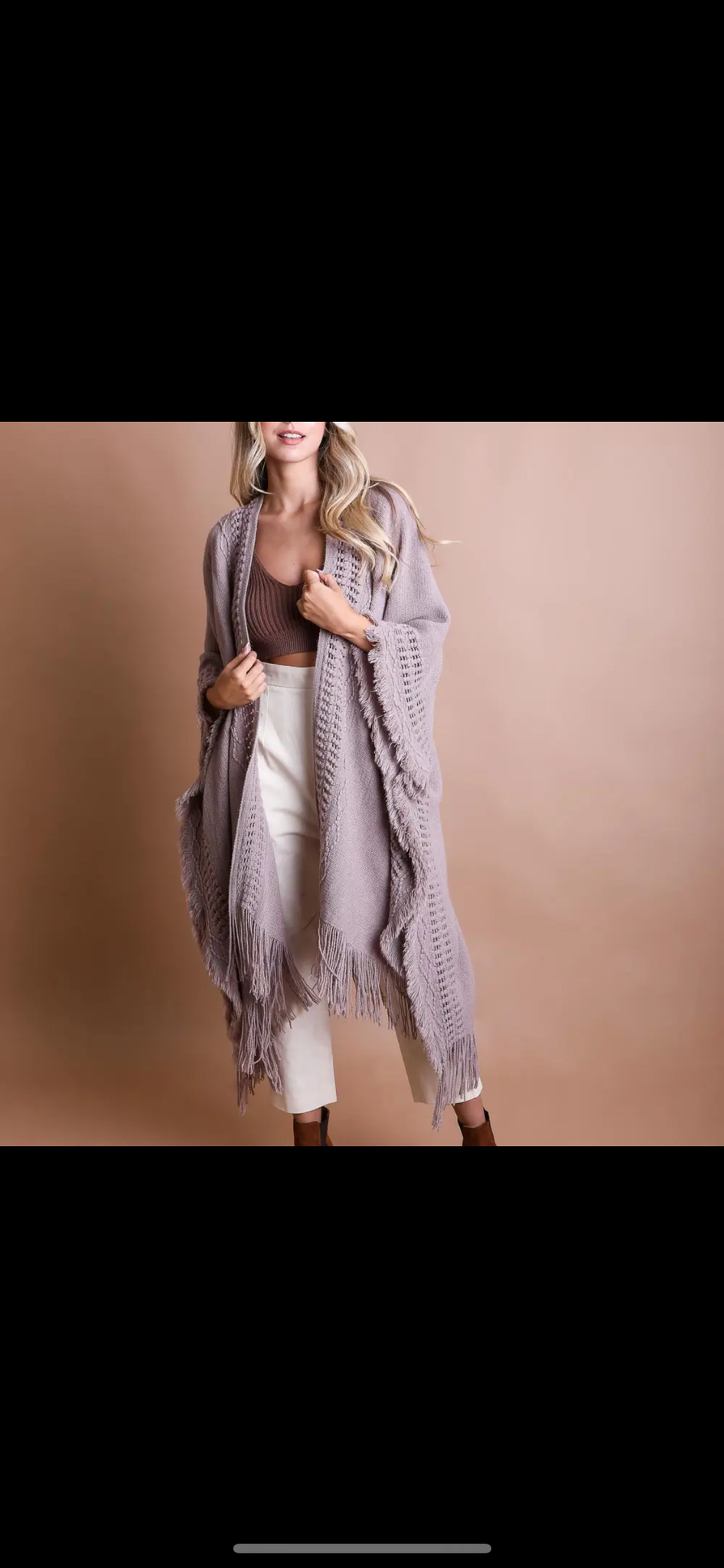 Mauve Cardigan