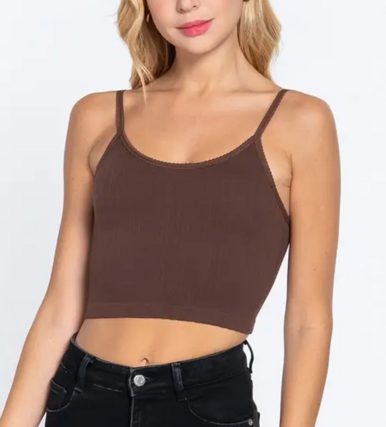 Edge Lace Cropped Cami